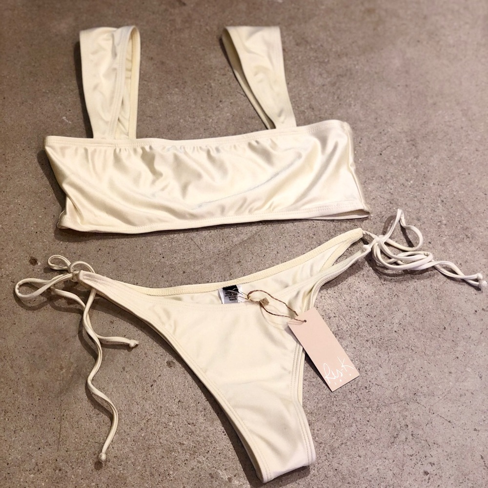Ris-k Swim White shimmer Bikini